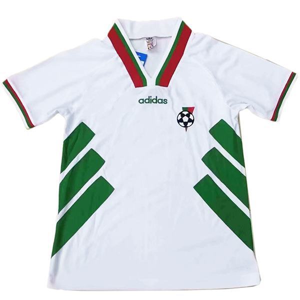 Bulgaria home retro vintage soccer jersey match men's first sportswear football shirt white 1994